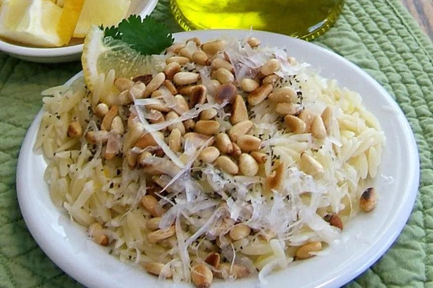 Lemon Orzo with Toasted Pine Nuts