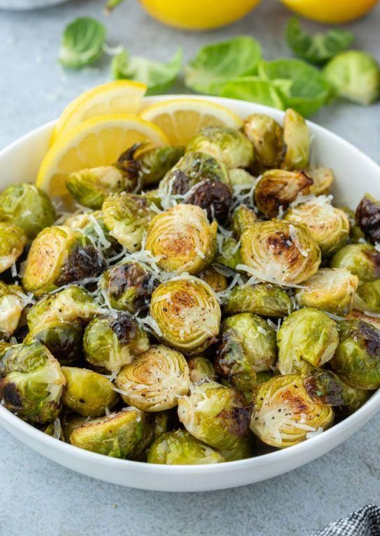 Lemon Pepper Air Fryer Brussels Sprouts