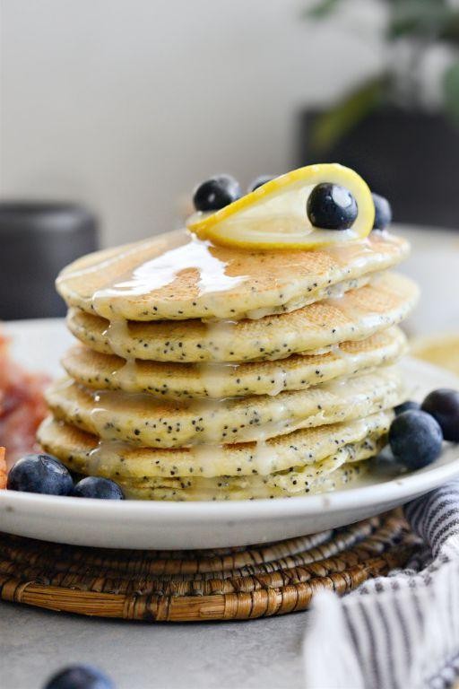Lemon Poppy Seed Krusteaz Pancakes