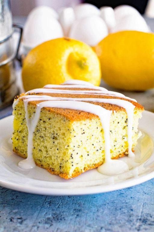 Lemon Poppy Seed Pudding Cake