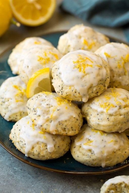 Lemon Poppy Seed Ricotta Cookies
