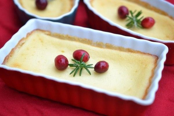 Lemon Ricotta Pudding with Honey Drizzle