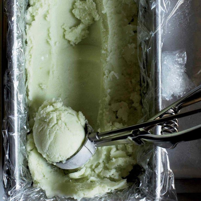 Lemon-Sorrel Sorbet