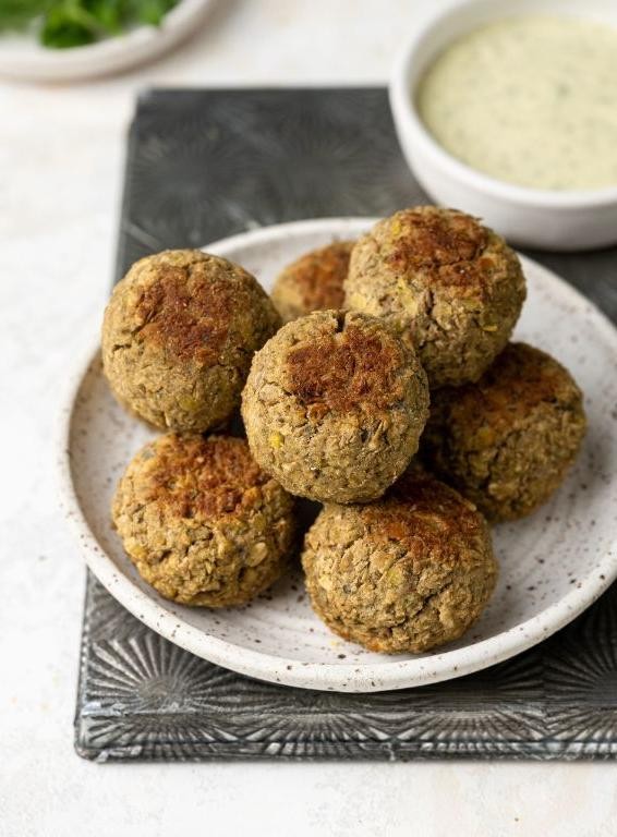 Lentil and Chickpea Falafel