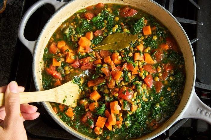 Lentil and Spinach Stew