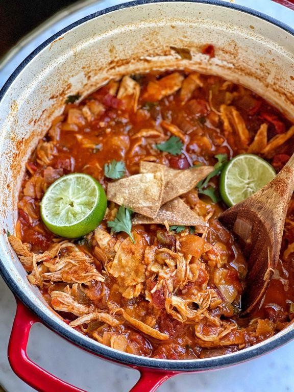 Lightened-Up Chicken Tortilla Soup