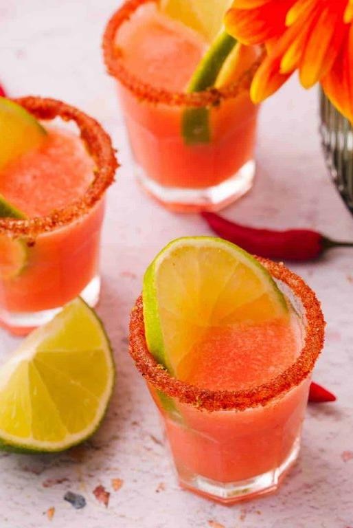 Lime Chili Candy Shot with Chamoy Drizzle