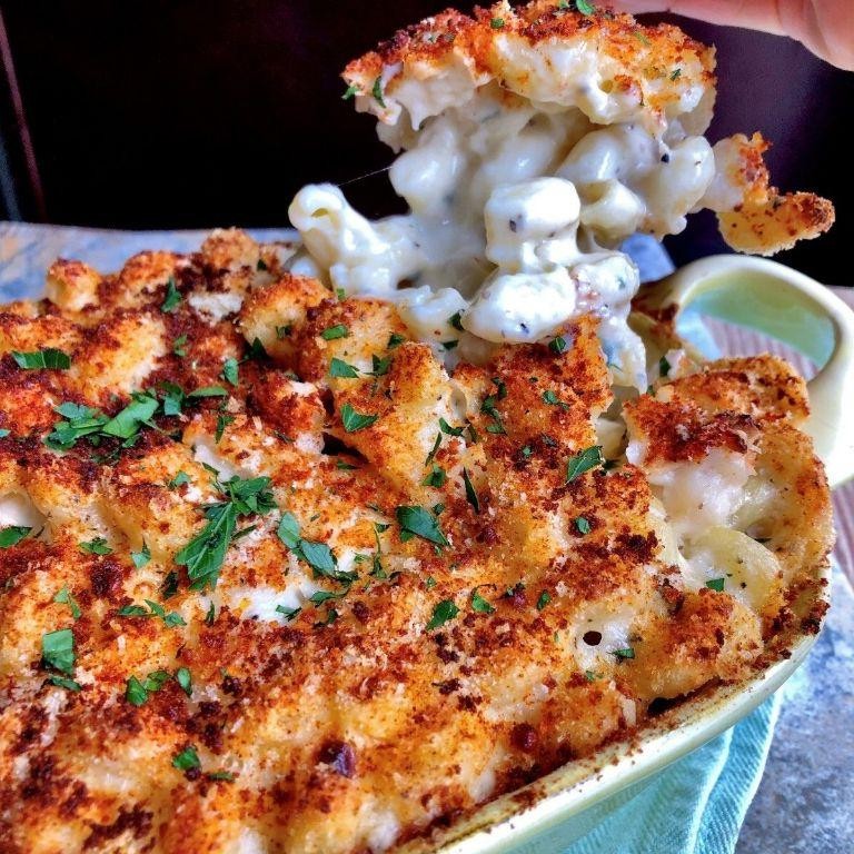 Lobster Mac and Cheese with Sherry Cream Sauce