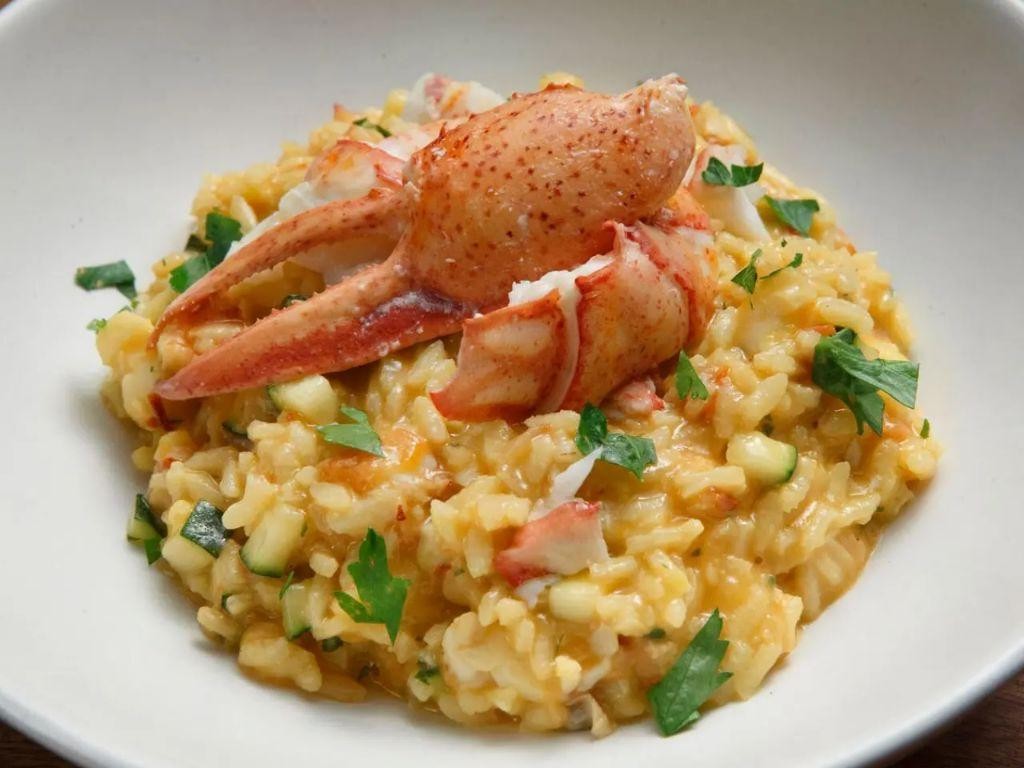Lobster Newburg Risotto with Saffron Infusion