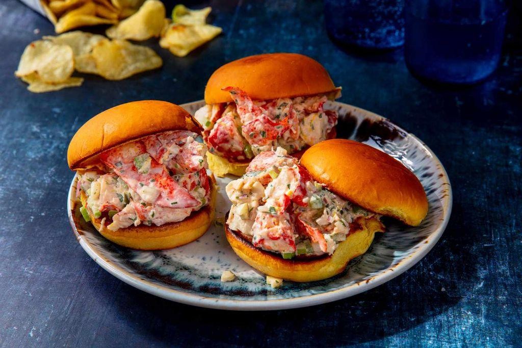 Lobster Newburg Sliders on Brioche Buns