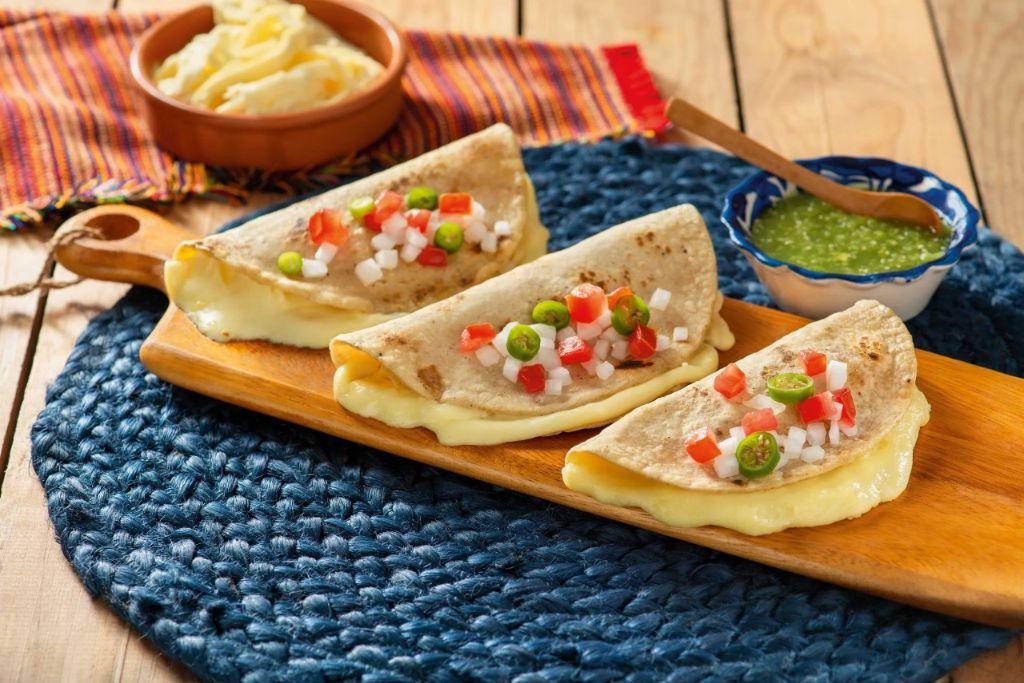 Lomo Saltado Quesadillas with Oaxaca Cheese