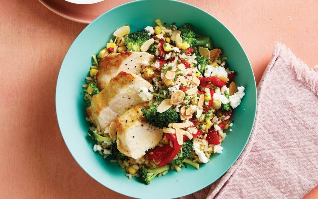 Low-Calorie Chicken and Rice Salad
