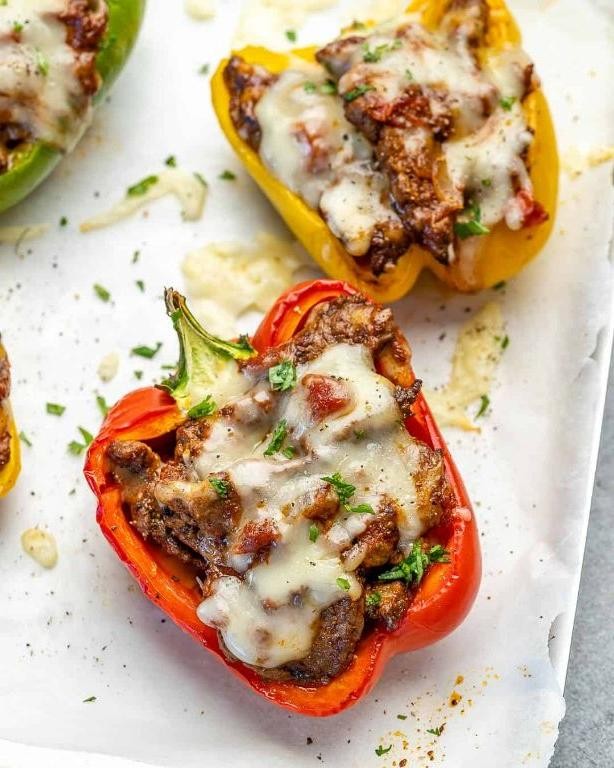 Low-Carb Taco Stuffed Peppers