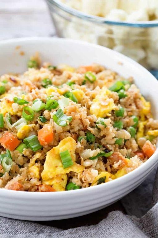 Low-Potassium Cauliflower Fried Rice