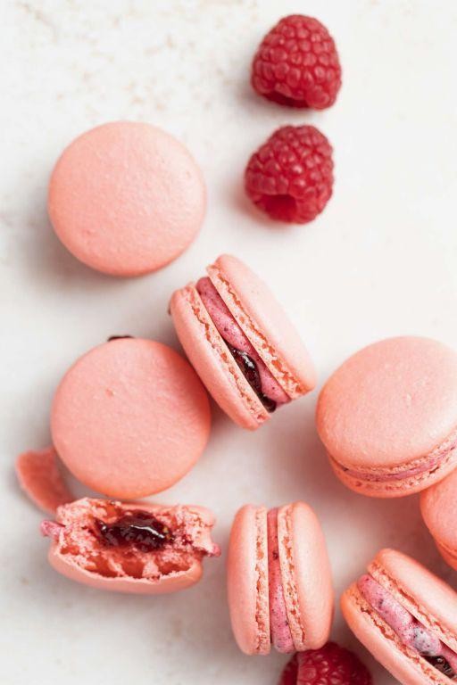 Macarons with Raspberry Filling