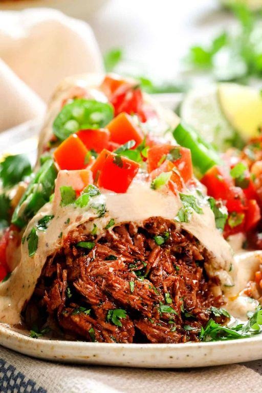 Machaca Beef Chimichangas