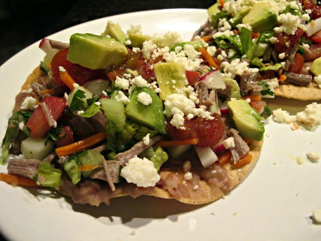 Machaca Breakfast Tostadas