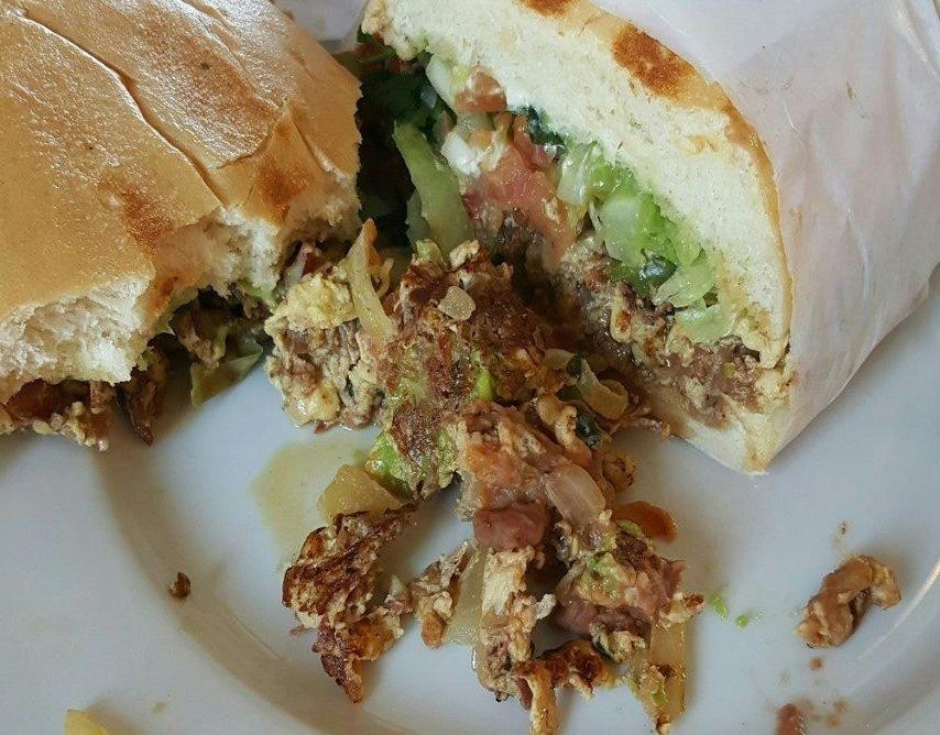 Machaca and Avocado Torta