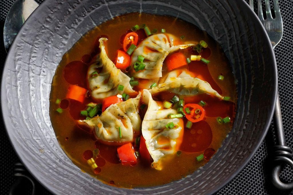 Malanga Dumplings in Broth