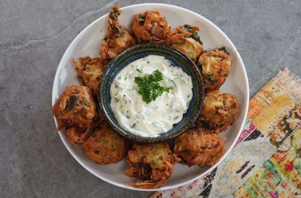 Malanga Fritters with Spicy Aioli