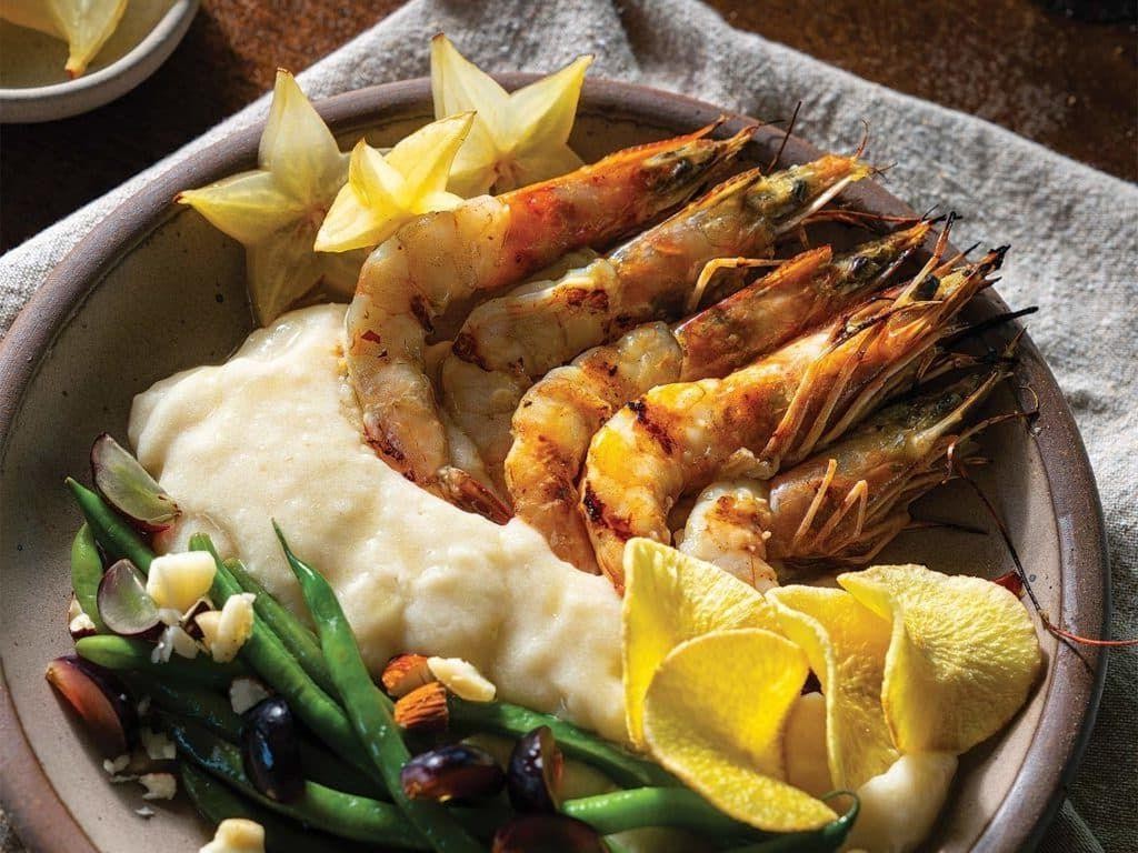 Malanga and Shrimp Stew