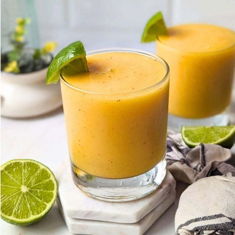 Mango Lime Coconut Water Smoothie