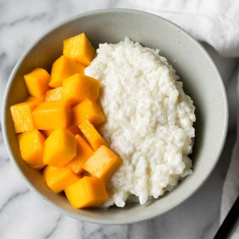 Mango Rice Pudding with Coconut Milk
