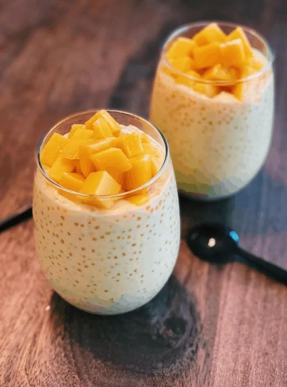 Mango Sago with Tapioca Pearls