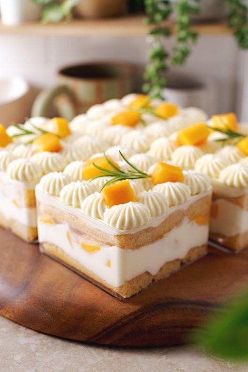 Mango Tiramisu with Ladyfingers
