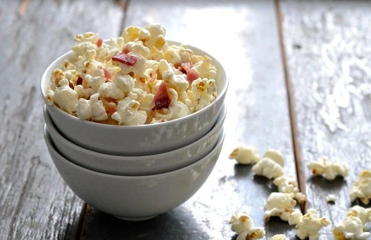 Maple Bacon Air Popped Popcorn