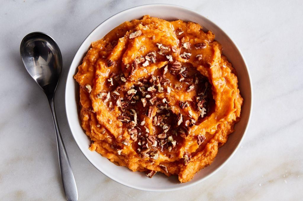 Maple Brown Sugar Whipped Sweet Potatoes