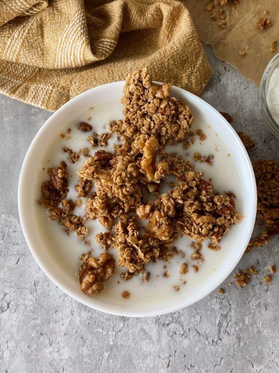 Maple Cinnamon No Bake Oat Clusters