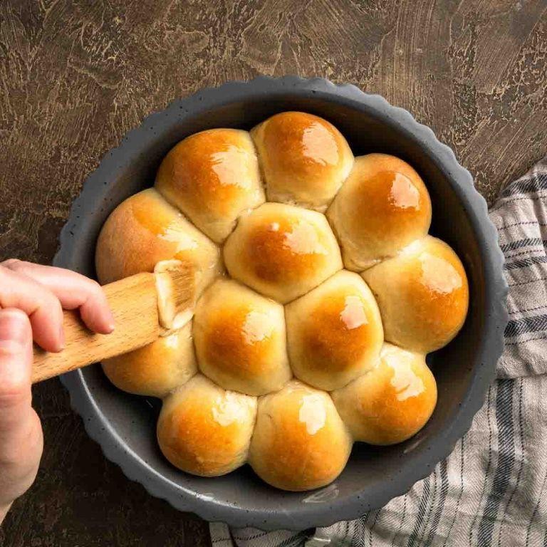 Maple Glazed Dinner Rolls