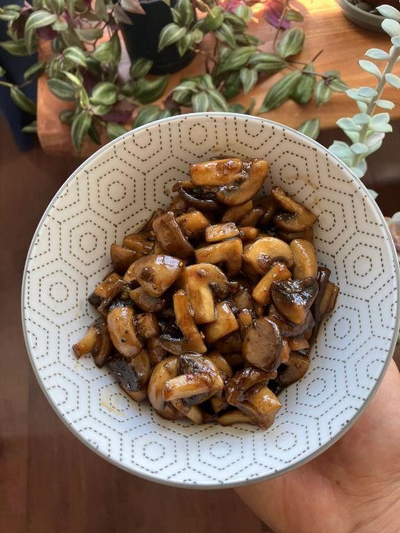 Maple Glazed Sautéed Mushrooms