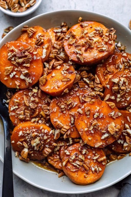 Maple Glazed Sweet Potatoes in the Crockpot