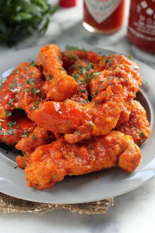 Maple Sriracha Chicken Fingers