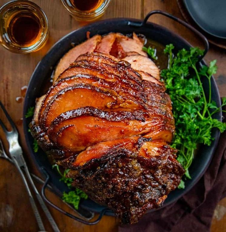 Maple-Bourbon Glazed Picnic Shoulder
