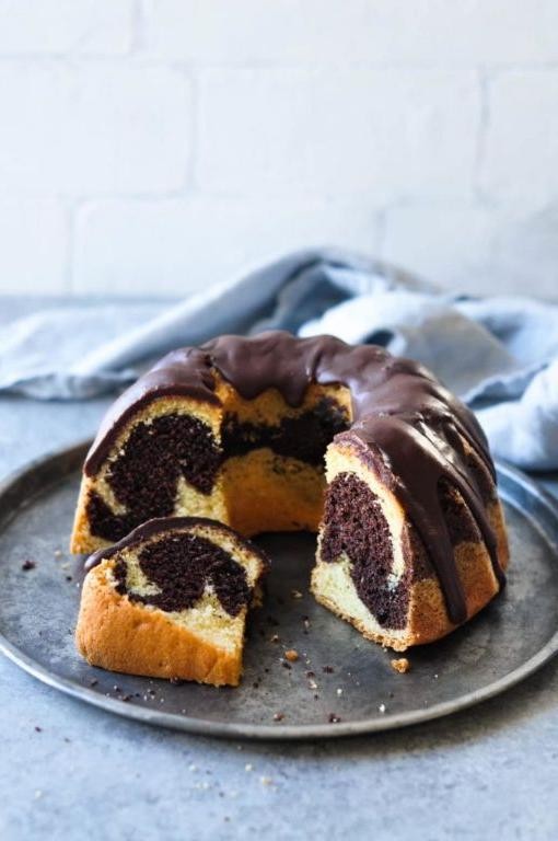 Marble Bundt Cake with Cake Mix
