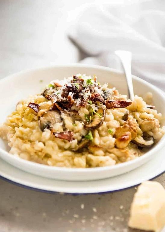 Marinara Chicken and Mushroom Risotto