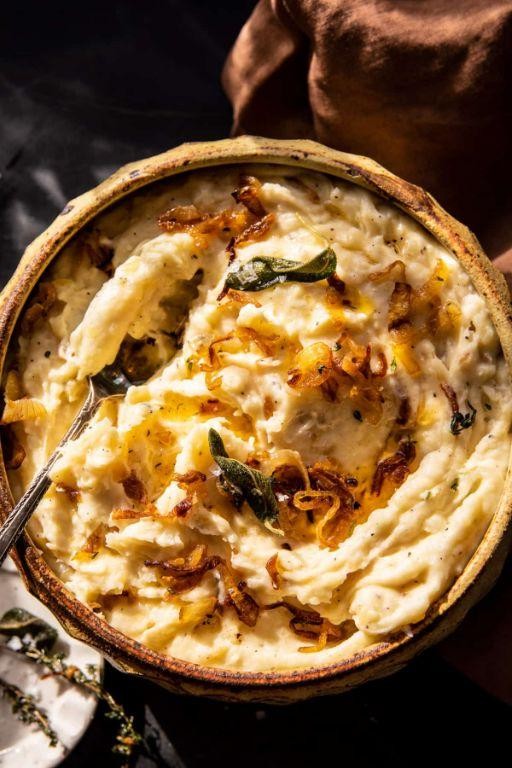 Mashed Potatoes with Caramelized Onions