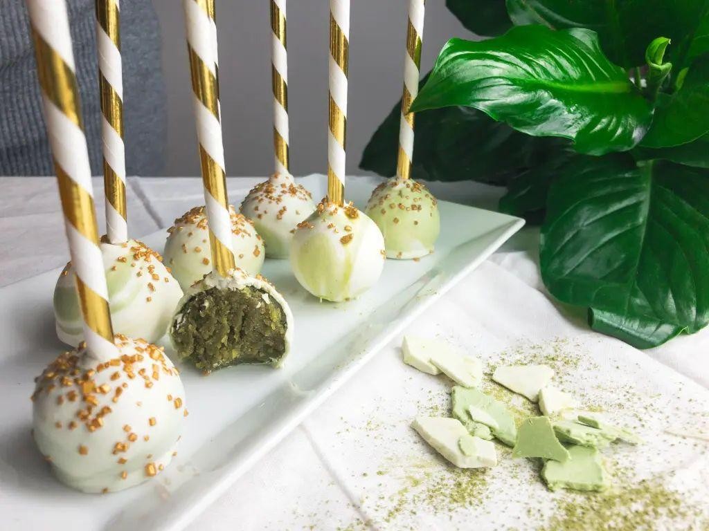 Matcha Green Tea Cake Pops