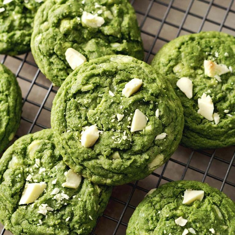 Matcha White Chocolate Chip Cookies