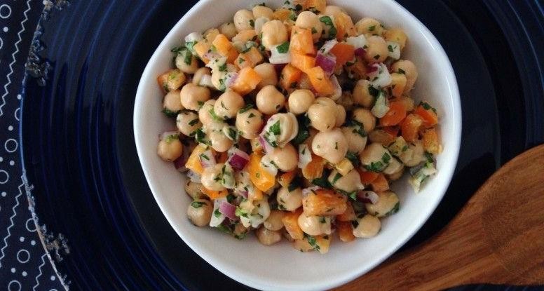 Mediterranean Chickpea Salad with Lemon Tahini Dressing