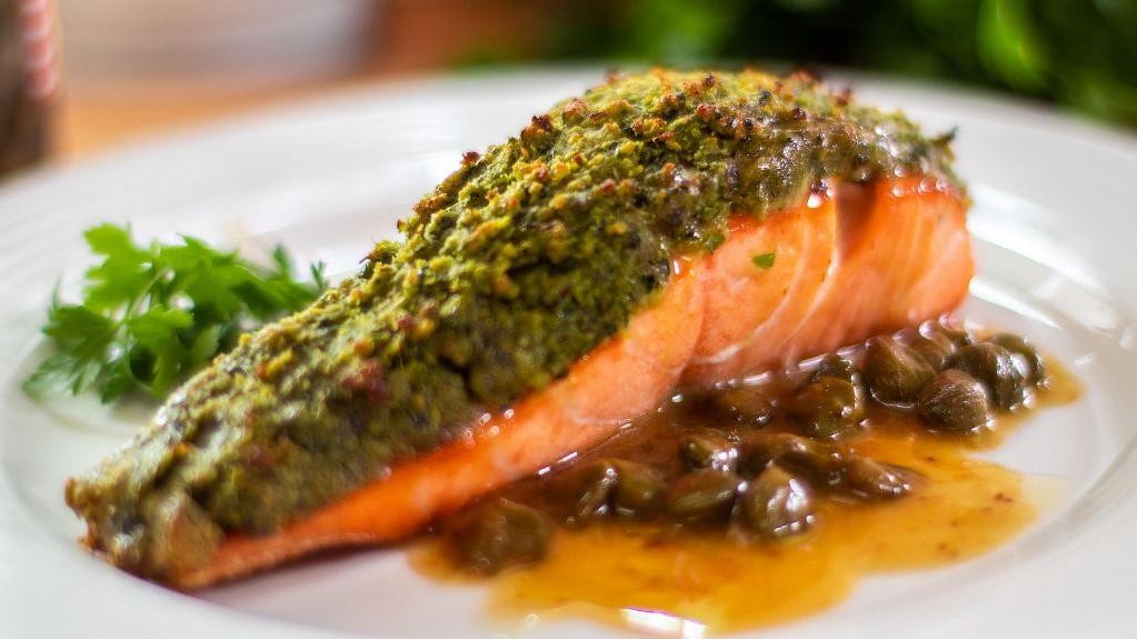 Mediterranean Herb-Crusted Salmon