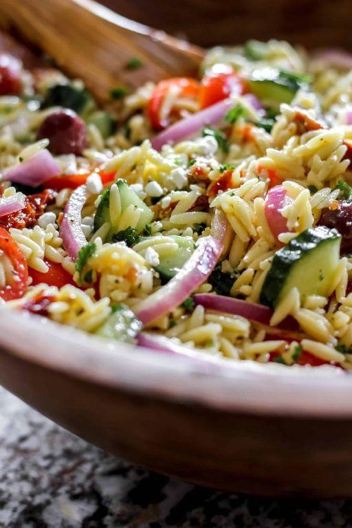 Mediterranean Orzo with Sun-Dried Tomatoes