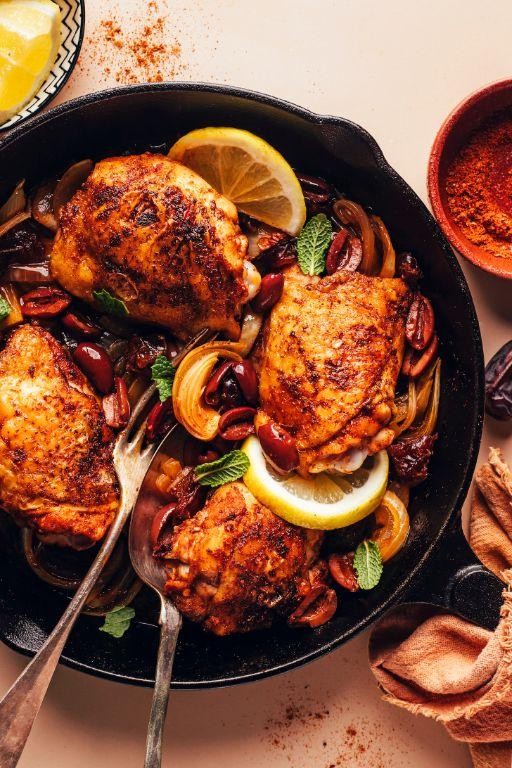Mediterranean Style Baked Chicken with Olives