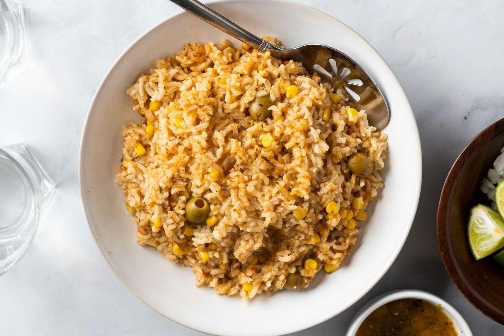 Mexican Arroz Amarillo with Corn