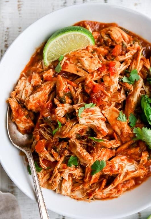 Mexican Crockpot Chicken Legs with Salsa