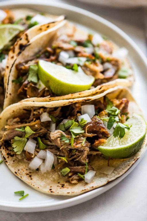 Mexican Pork Loin Carnitas with Lime and Cilantro