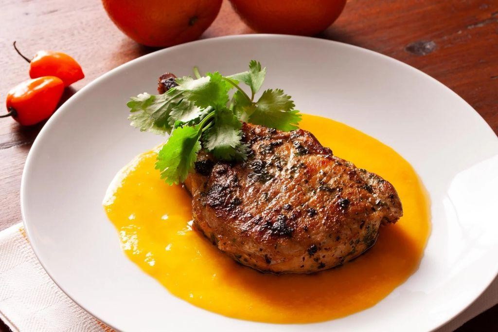 Mexican Pork Loin Chops with Mango Habanero Glaze